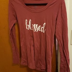 "Blessed" long sleeve tee